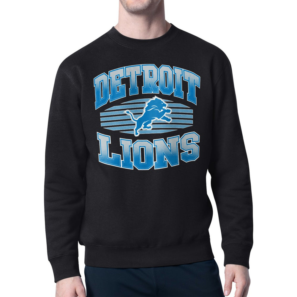 Detroit Lions Starter Team Grit Graphic Fleece Pullover Sweatshirt Black - NFL