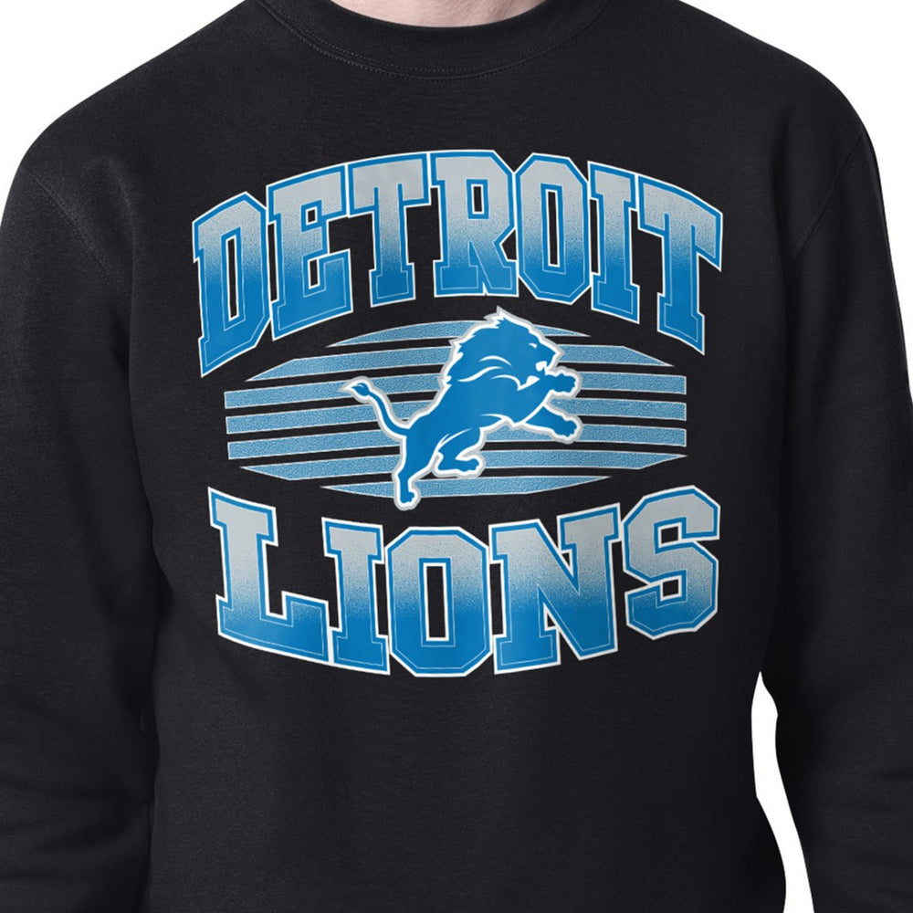 Detroit Lions Starter Team Grit Graphic Fleece Pullover Sweatshirt Black - NFL