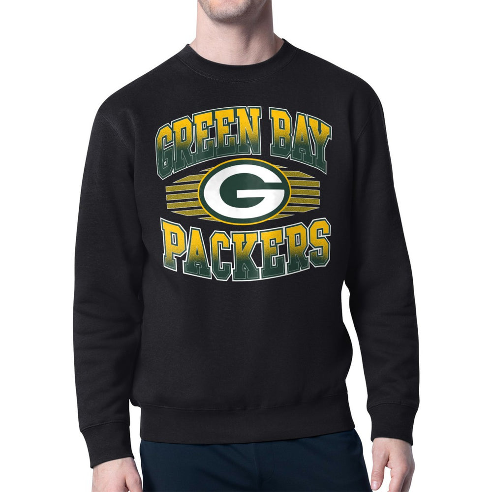 Green Bay Packers Starter Team Grit Graphic Fleece Pullover Sweatshirt Black - NFL