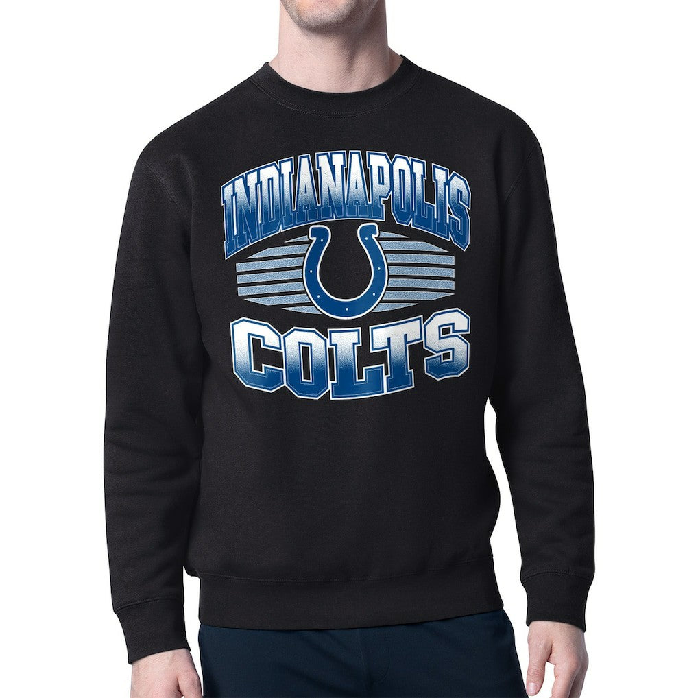 Indianapolis Colts Starter Team Grit Graphic Fleece Pullover Sweatshirt Black - NFL