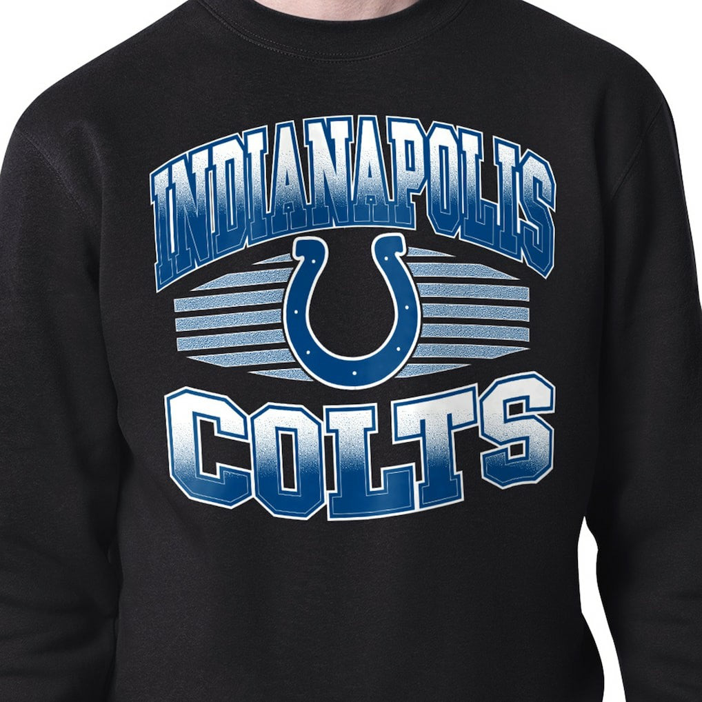 Indianapolis Colts Starter Team Grit Graphic Fleece Pullover Sweatshirt Black - NFL