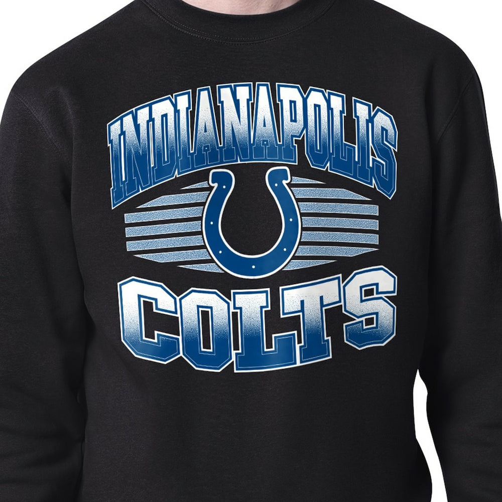Indianapolis Colts Starter Team Grit Graphic Fleece Pullover Sweatshirt Black - NFL