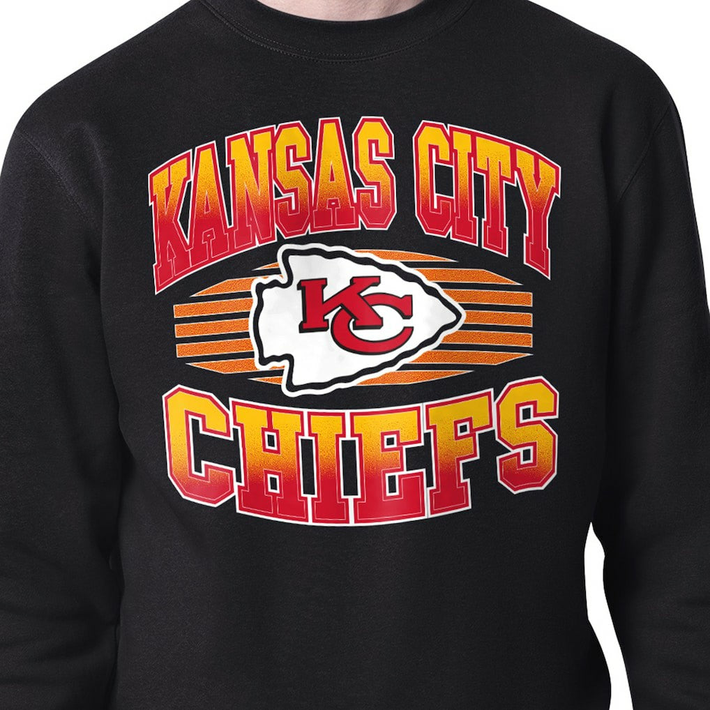 Kansas City Chiefs Starter Team Grit Graphic Fleece Pullover Sweatshirt Black - NFL