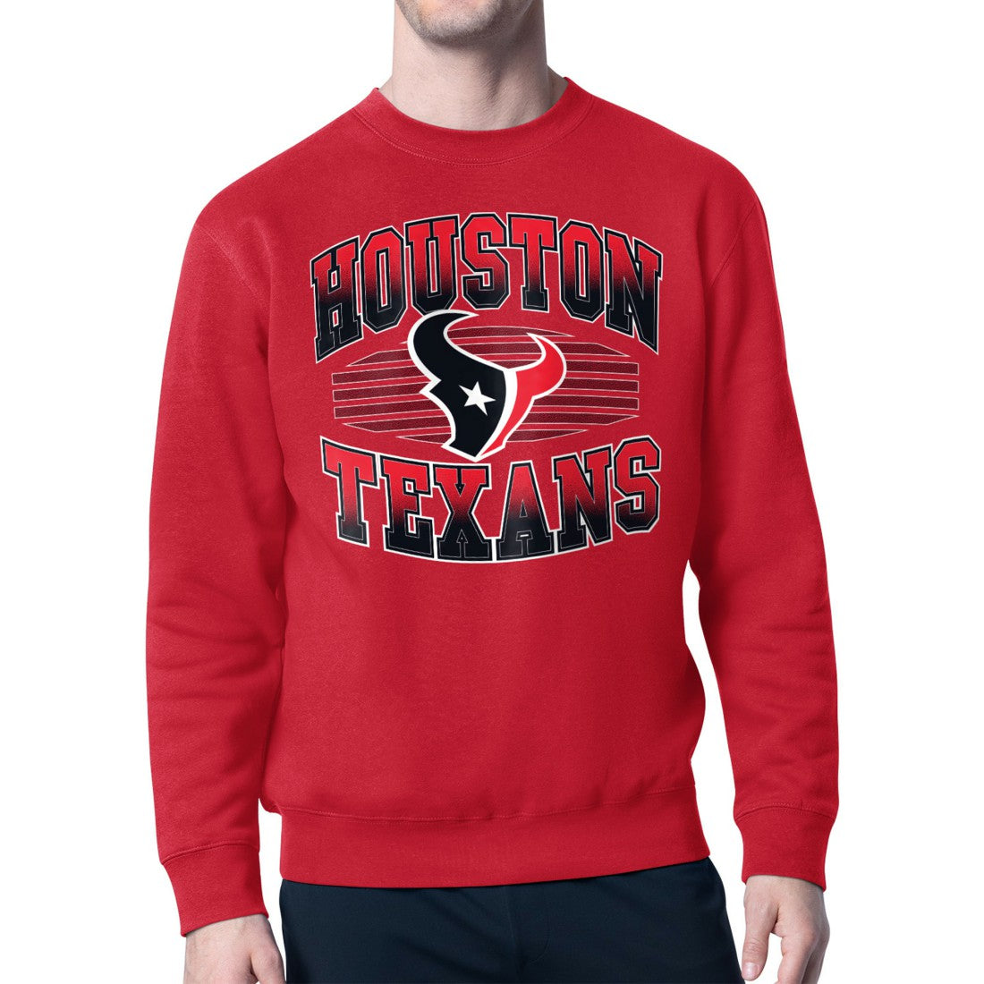 Houston Texans Starter Team Grit Graphic Fleece Pullover Sweatshirt Red - NFL