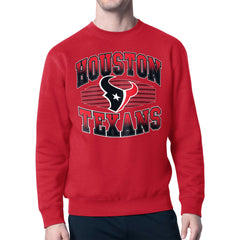 Houston Texans Starter Team Grit Graphic Fleece Pullover Sweatshirt Red - NFL
