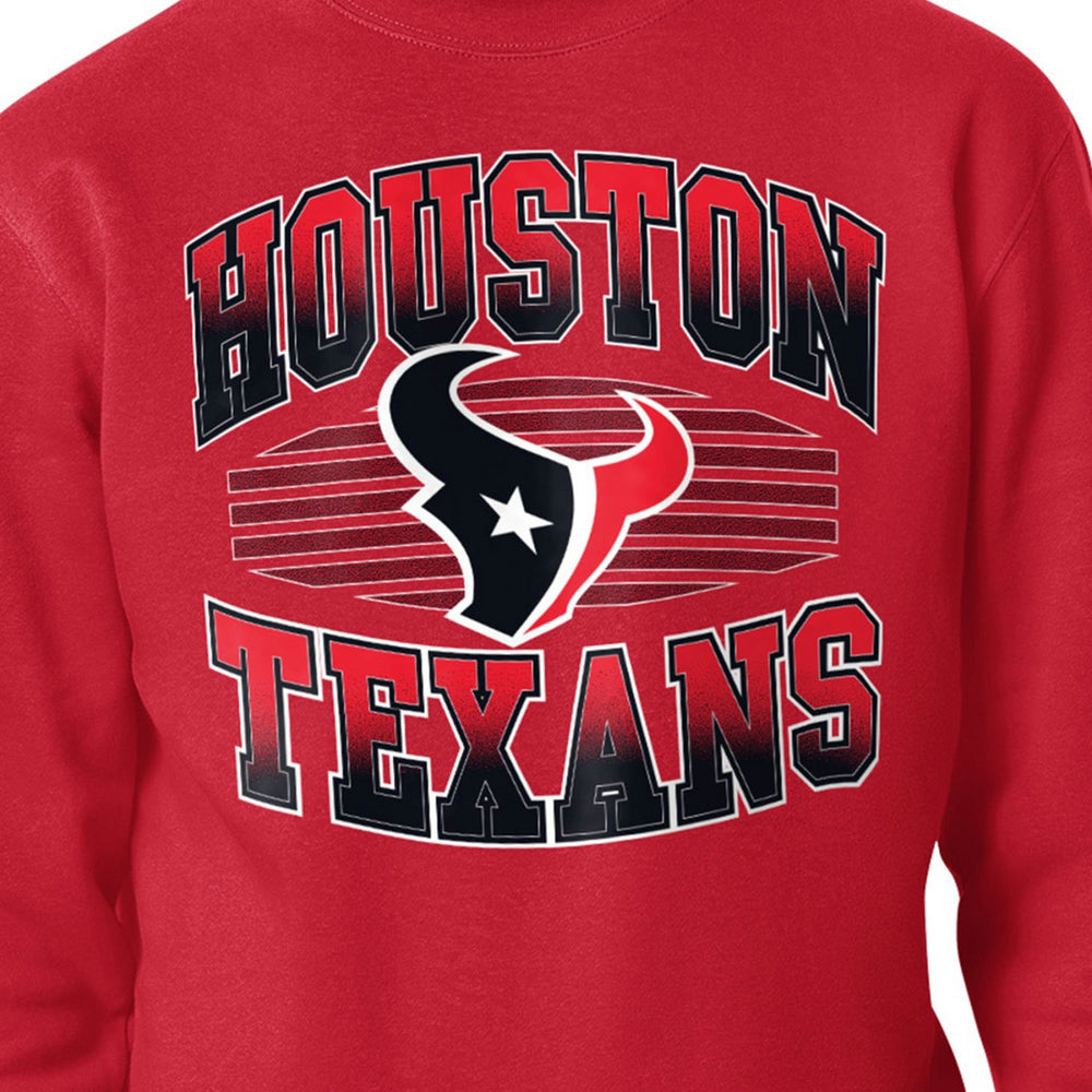 Houston Texans Starter Team Grit Graphic Fleece Pullover Sweatshirt Red - NFL