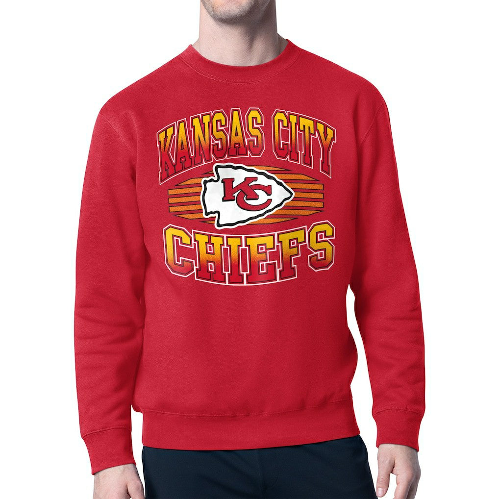 Kansas City Chiefs Starter Team Grit Graphic Fleece Pullover Sweatshirt Red - NFL