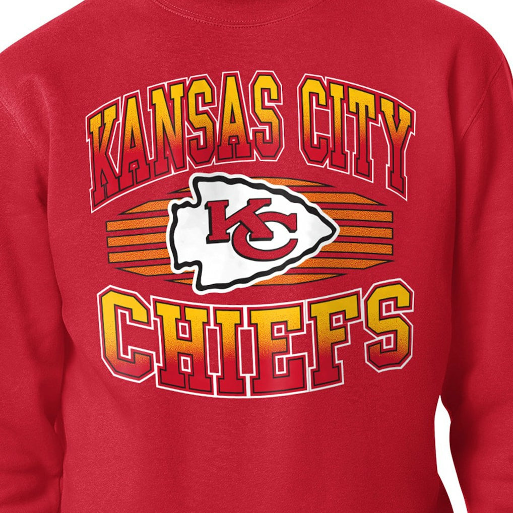 Kansas City Chiefs Starter Team Grit Graphic Fleece Pullover Sweatshirt Red - NFL