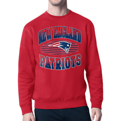 New England Patriots Starter Team Grit Graphic Fleece Pullover Sweatshirt Red - NFL