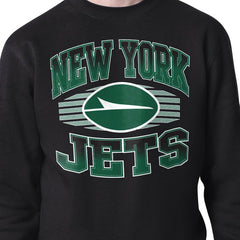 New York Jets Starter Team Grit Graphic Fleece Pullover Sweatshirt Black - NFL