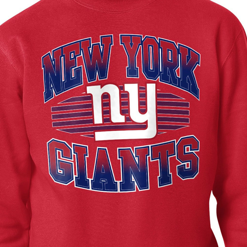 New York Giants Starter Team Grit Graphic Fleece Pullover Sweatshirt Red - NFL