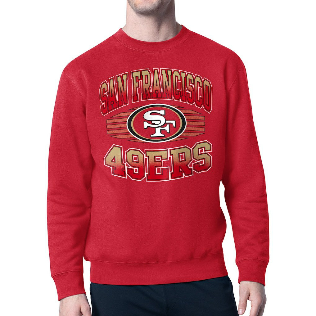 San Francisco 49ers Starter Team Grit Graphic Fleece Pullover Sweatshirt Scarlet - NFL