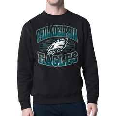 Philadelphia Eagles Starter Team Grit Graphic Fleece Pullover Sweatshirt Black - NFL