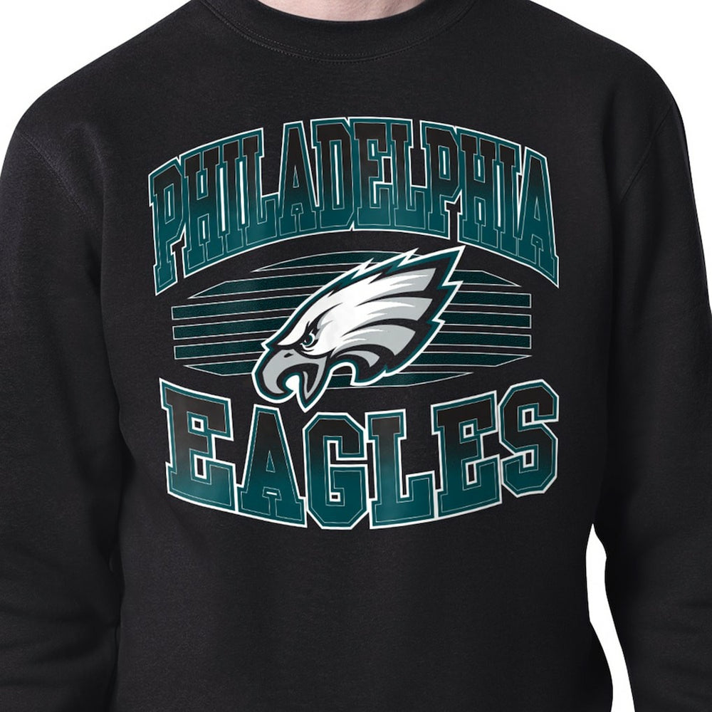 Philadelphia Eagles Starter Team Grit Graphic Fleece Pullover Sweatshirt Black - NFL