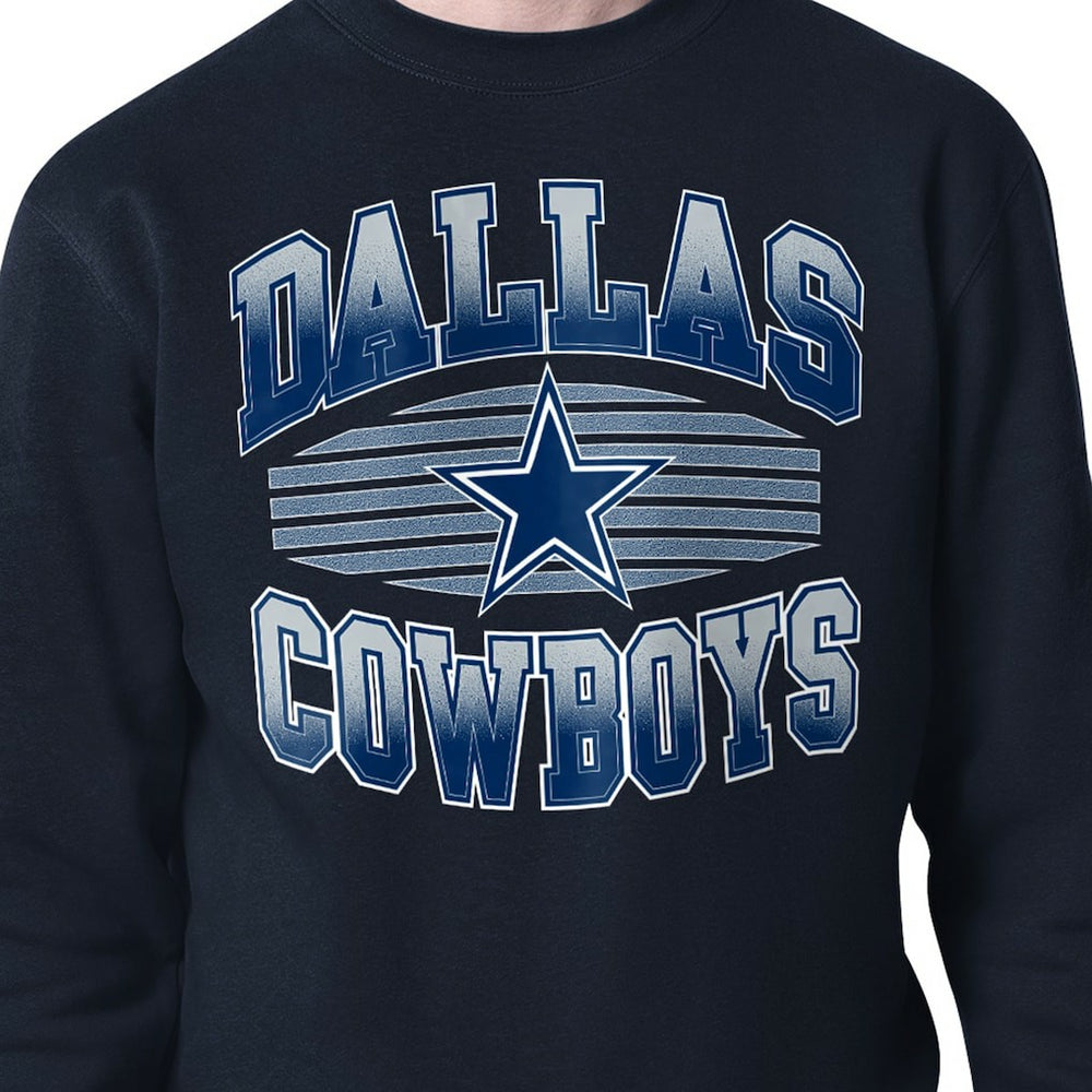 Dallas Cowboys Starter Team Grit Graphic Fleece Pullover Sweatshirt Navy - NFL
