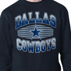 Dallas Cowboys Starter Team Grit Graphic Fleece Pullover Sweatshirt Navy - NFL