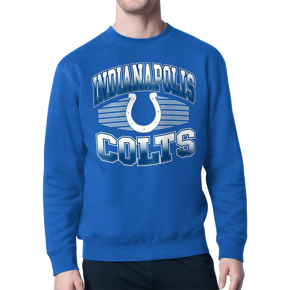 Indianapolis Colts Starter Team Grit Graphic Fleece Pullover Sweatshirt Royal - NFL