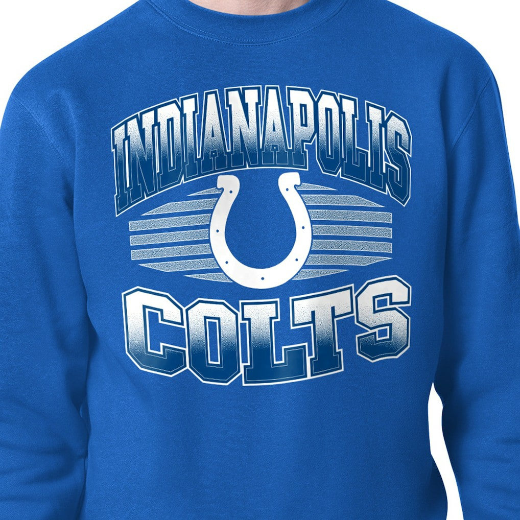 Indianapolis Colts Starter Team Grit Graphic Fleece Pullover Sweatshirt Royal - NFL