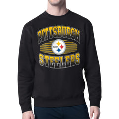 Pittsburgh Steelers Starter Team Grit Graphic Fleece Pullover Sweatshirt Black - NFL