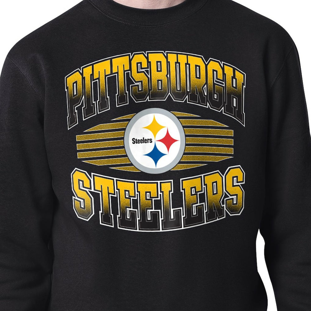 Pittsburgh Steelers Starter Team Grit Graphic Fleece Pullover Sweatshirt Black - NFL