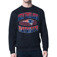 New England Patriots Starter Team Grit Graphic Fleece Pullover Sweatshirt Navy - NFL