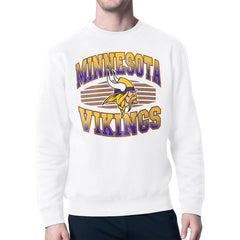 Minnesota Vikings Starter Team Grit Graphic Fleece Pullover Sweatshirt White - NFL