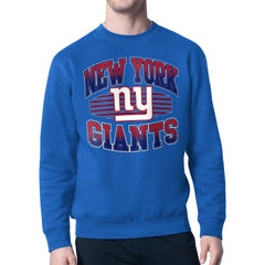 New York Giants Starter Team Grit Graphic Fleece Pullover Sweatshirt Royal - NFL