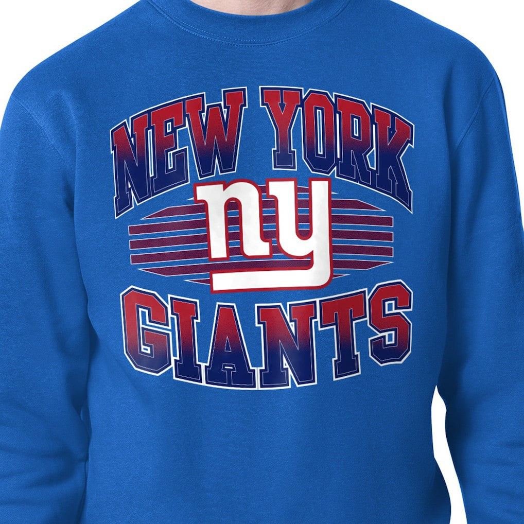 New York Giants Starter Team Grit Graphic Fleece Pullover Sweatshirt Royal - NFL