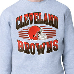 Cleveland Browns Starter Team Grit Graphic Fleece Pullover Sweatshirt Heather Gray - NFL