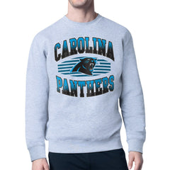 Carolina Panthers Starter Team Grit Graphic Fleece Pullover Sweatshirt Heather Gray - NFL