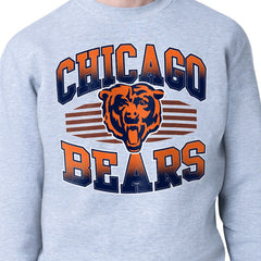 Chicago Bears Starter Team Grit Graphic Fleece Pullover Sweatshirt Heather Gray - NFL
