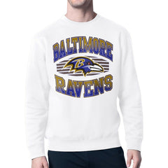 Baltimore Ravens Starter Team Grit Graphic Fleece Pullover Sweatshirt White - NFL