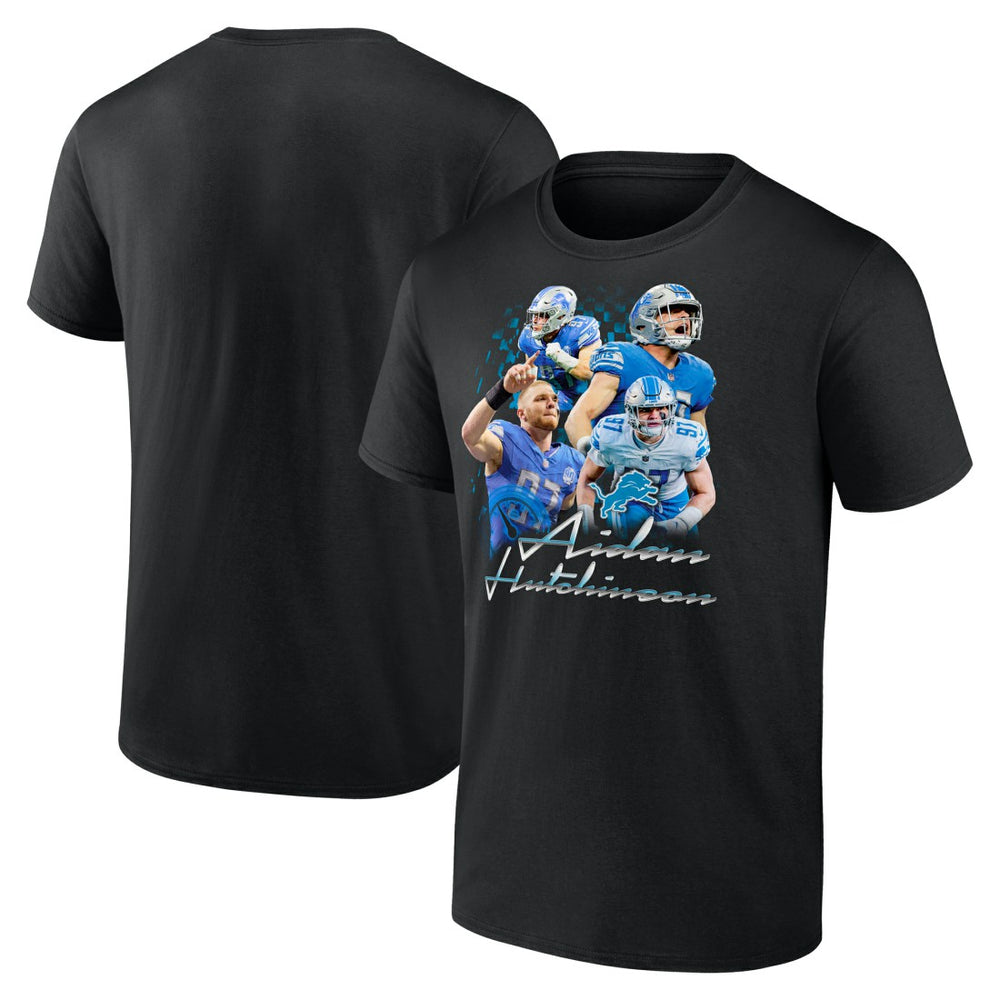 Aidan Hutchinson Detroit Lions Notorious Graphic T-Shirt Black - NFL