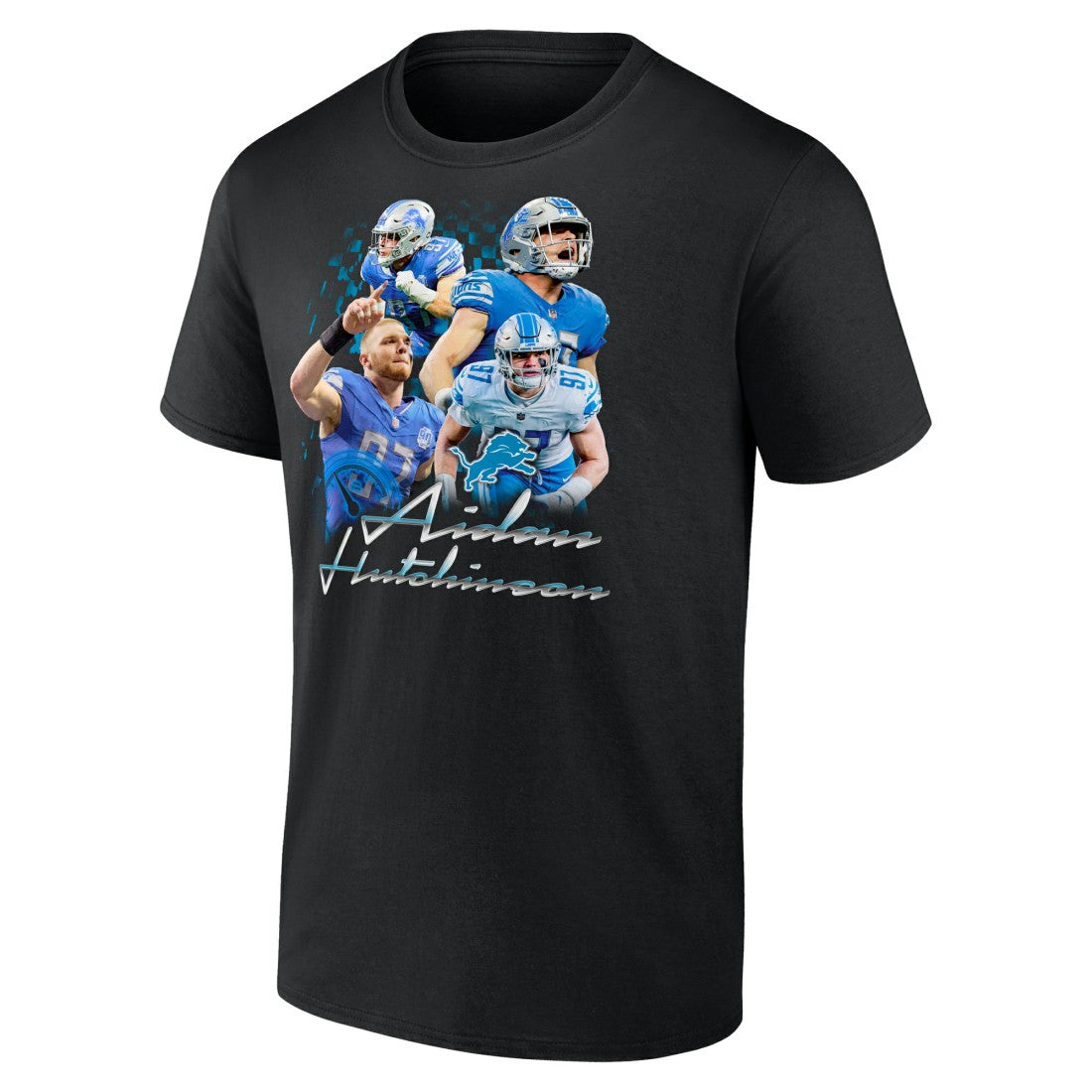 Aidan Hutchinson Detroit Lions Notorious Graphic T-Shirt Black - NFL