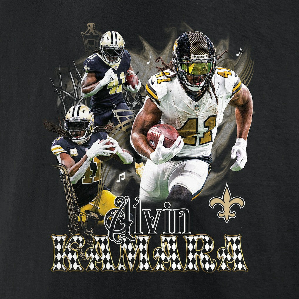 Alvin Kamara New Orleans Saints Notorious Graphic T-Shirt Black - NFL