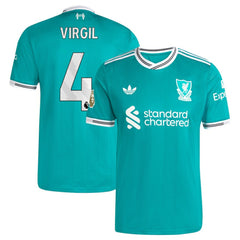 Adidas Virgil van Dijk Liverpool 2025/26 Third Player Jerseys - Green