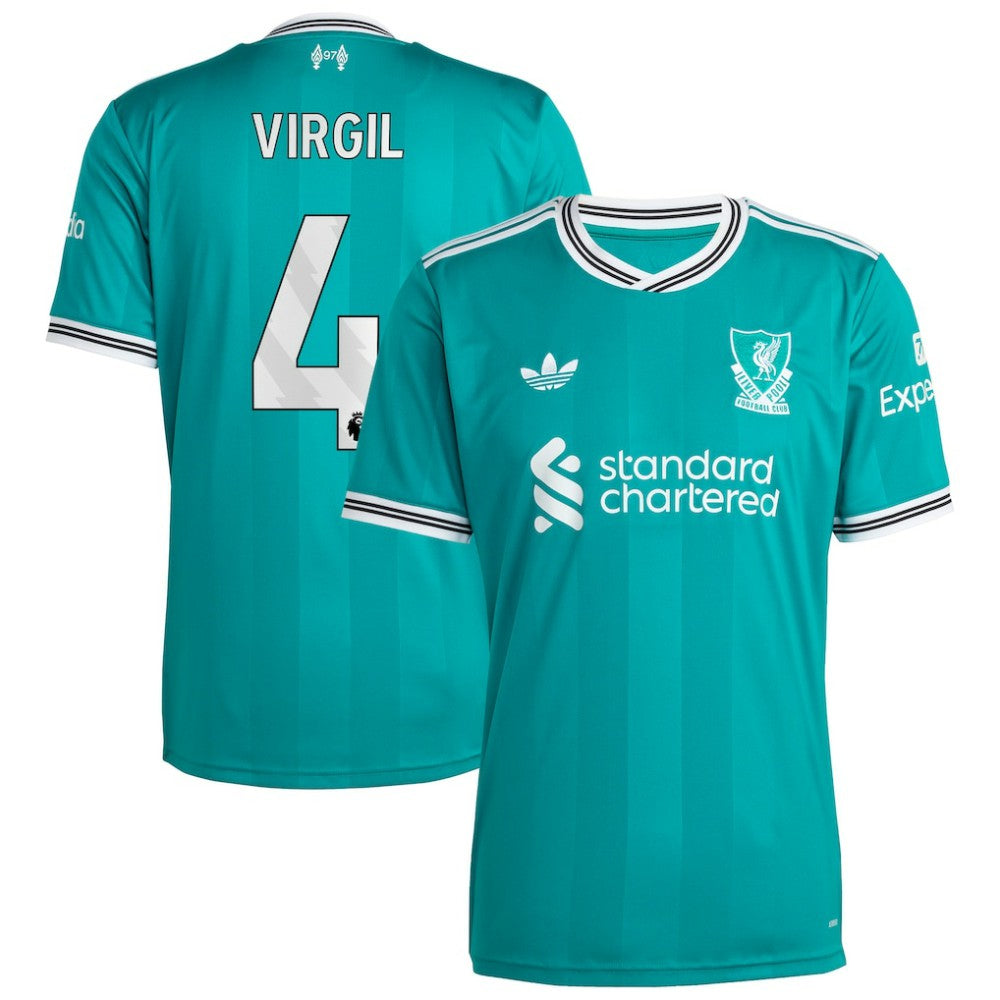 Adidas Virgil van Dijk Liverpool 2025/26 Third Replica Player Jerseys - Green