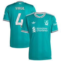 Adidas Virgil van Dijk Liverpool 2025/26 Third Replica Player Jerseys - Green