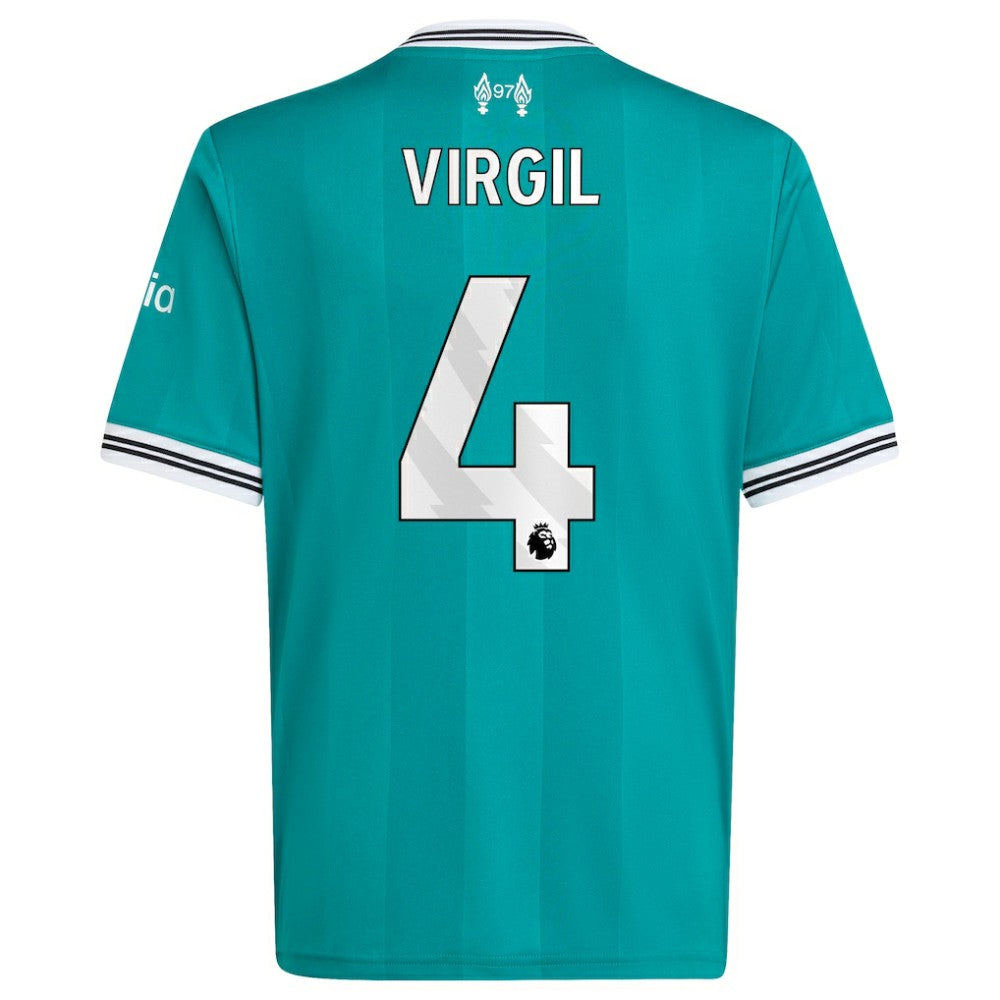 Adidas Virgil van Dijk Liverpool Youth 2025/26 Third Replica Player Jerseys - Green