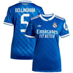 Adidas Jude Bellingham Real Madrid Women's 2025/26 Third Replica Player Jerseys - Blue