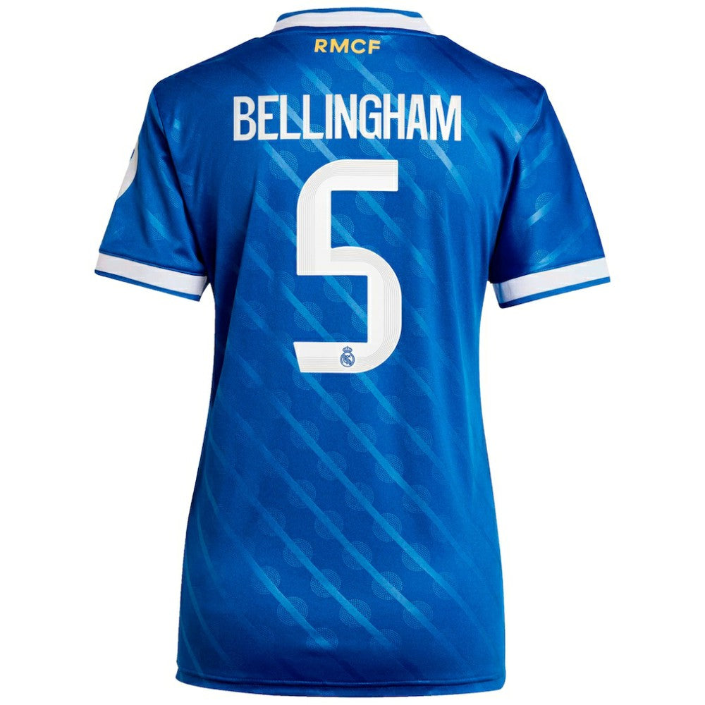 Adidas Jude Bellingham Real Madrid Women's 2025/26 Third Replica Player Jerseys - Blue