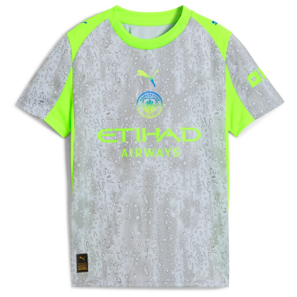 Puma Manchester City Youth 2025/26 Third Replica Jerseys - Green/Neon Green
