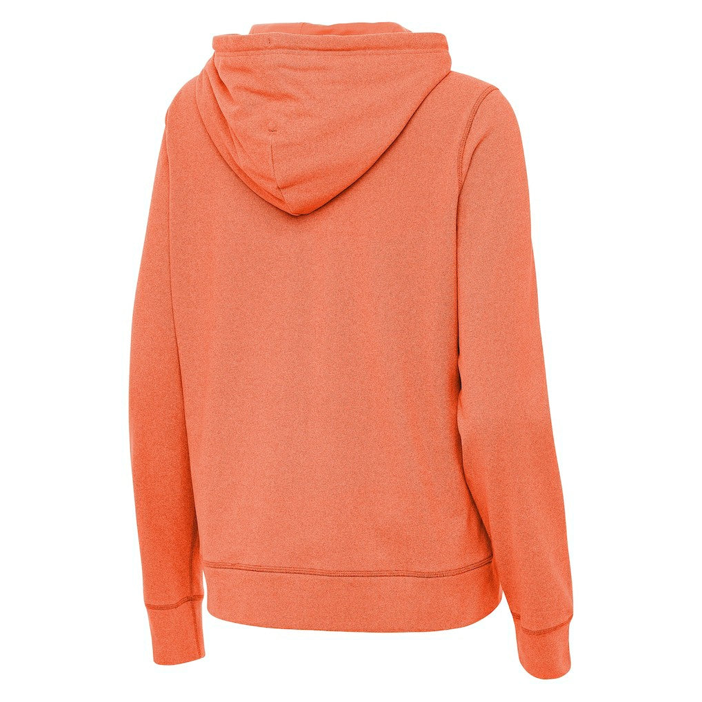 Cincinnati Bengals Antigua Women's Streak Justice Pullover Hoodie Heather Orange - NFL