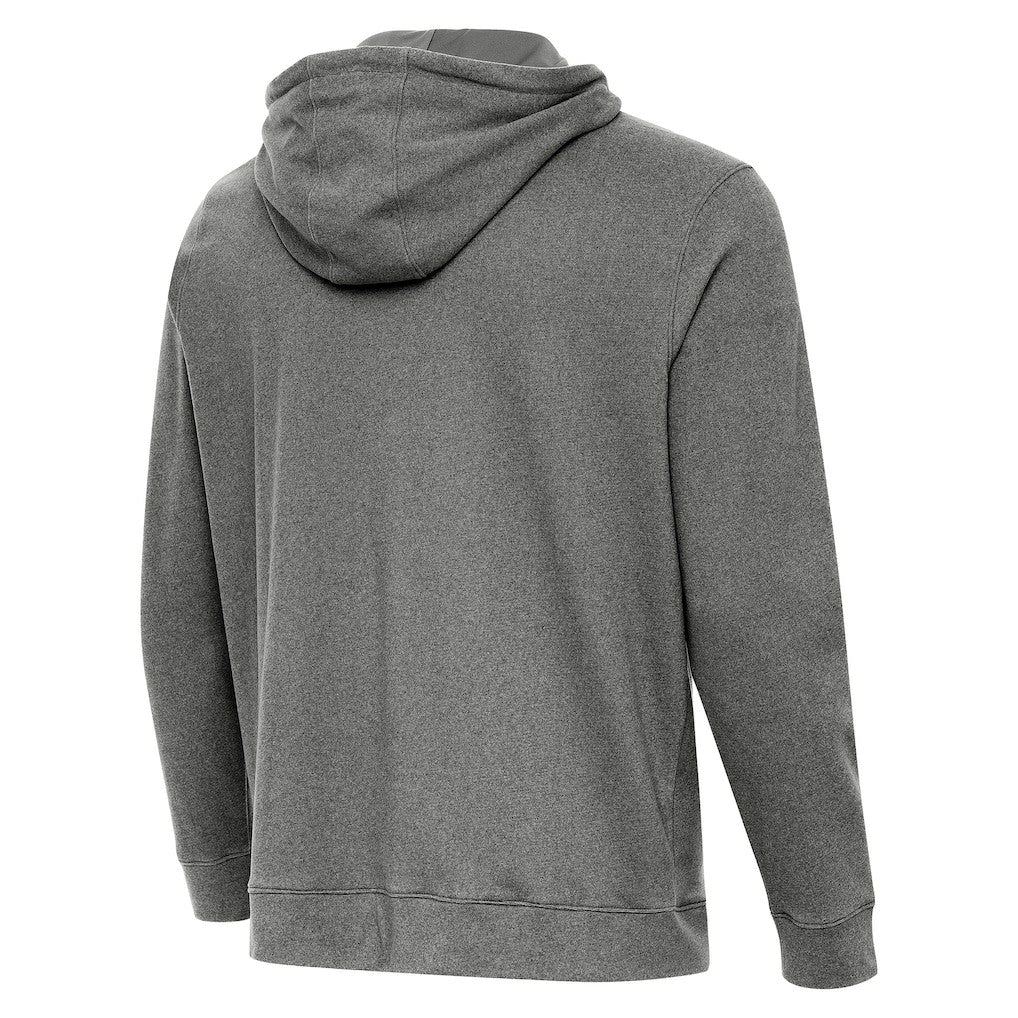 Cincinnati Bengals Antigua Streak Cloud Pullover Hoodie Heather Black - NFL