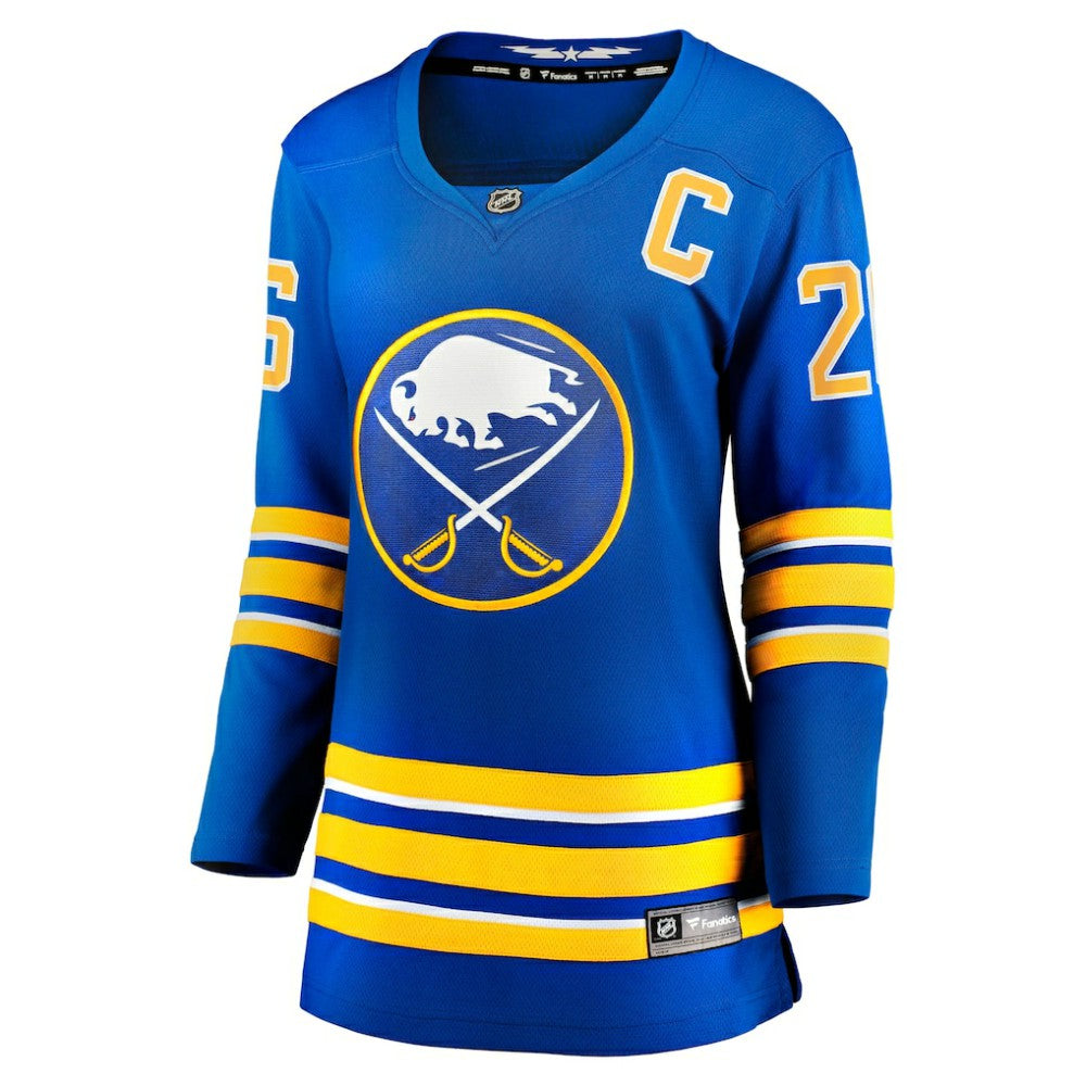 Rasmus Dahlin Buffalo Sabres Fanatics Women's Home Captain Patch Breakaway Jersey - Royal | NHL Jerseys