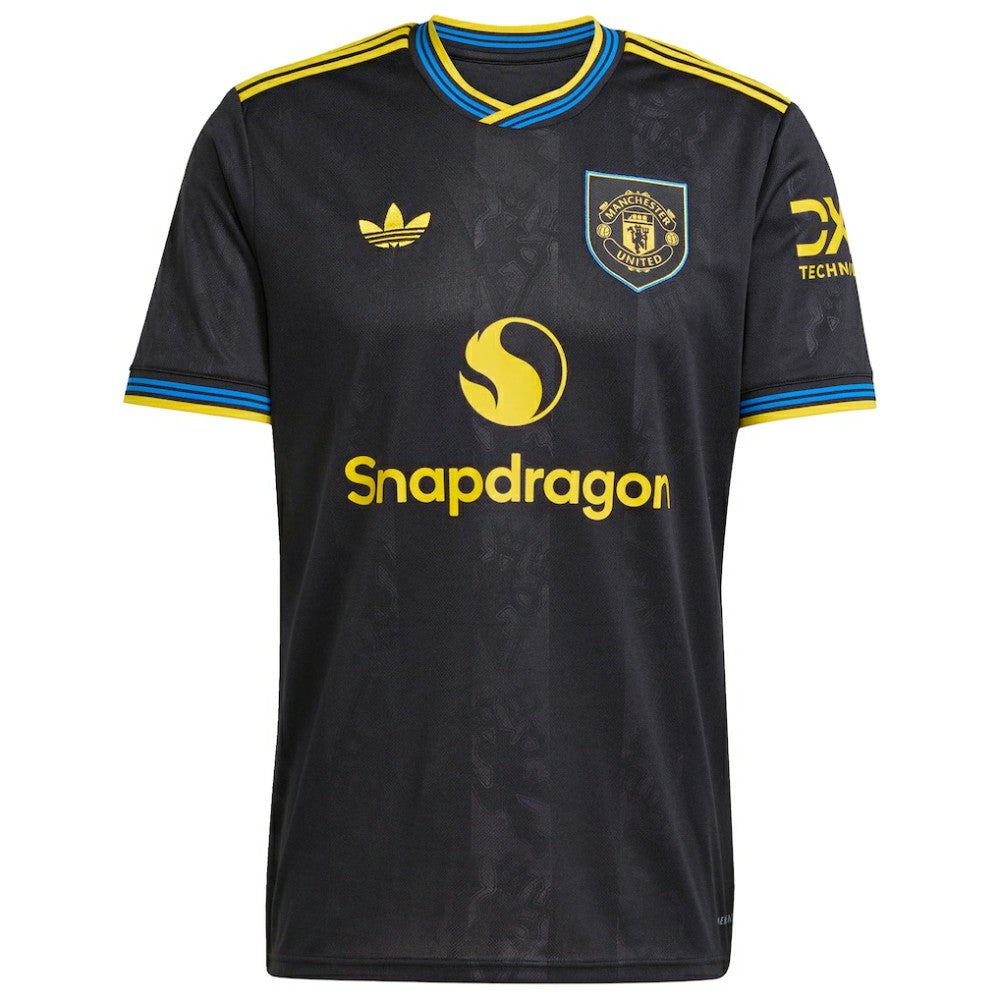 Adidas Kobbie Mainoo Manchester United 2025/26 Third Replica Player Jerseys - Black