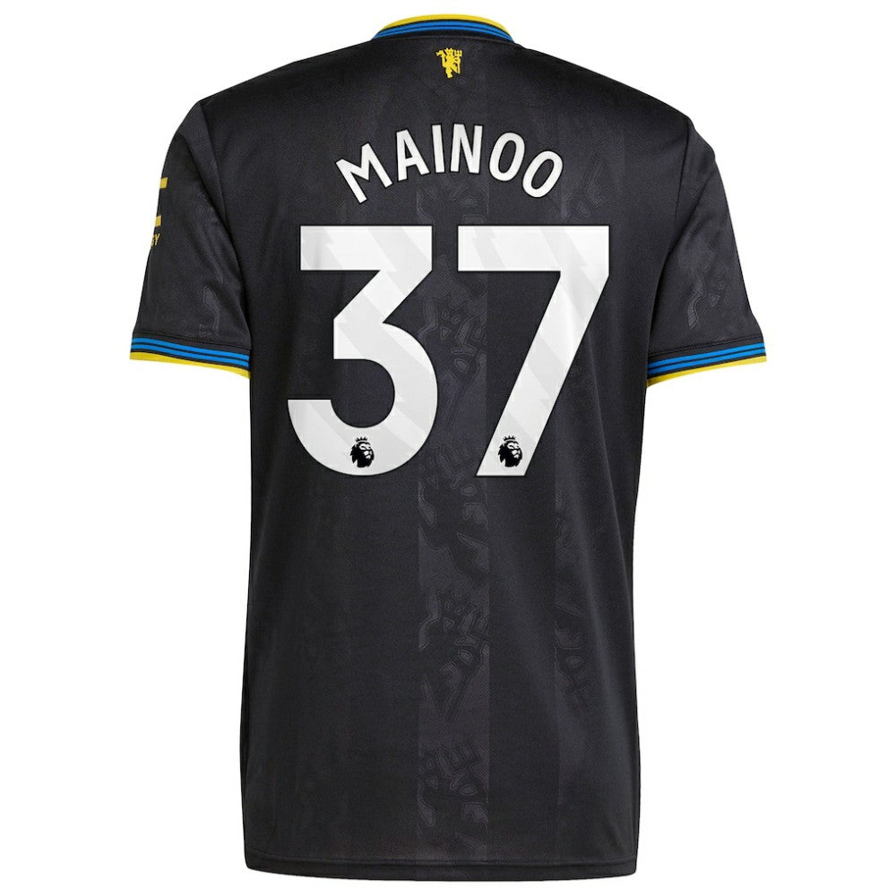 Adidas Kobbie Mainoo Manchester United 2025/26 Third Replica Player Jerseys - Black