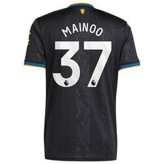 Adidas Kobbie Mainoo Manchester United 2025/26 Third Replica Player Jerseys - Black