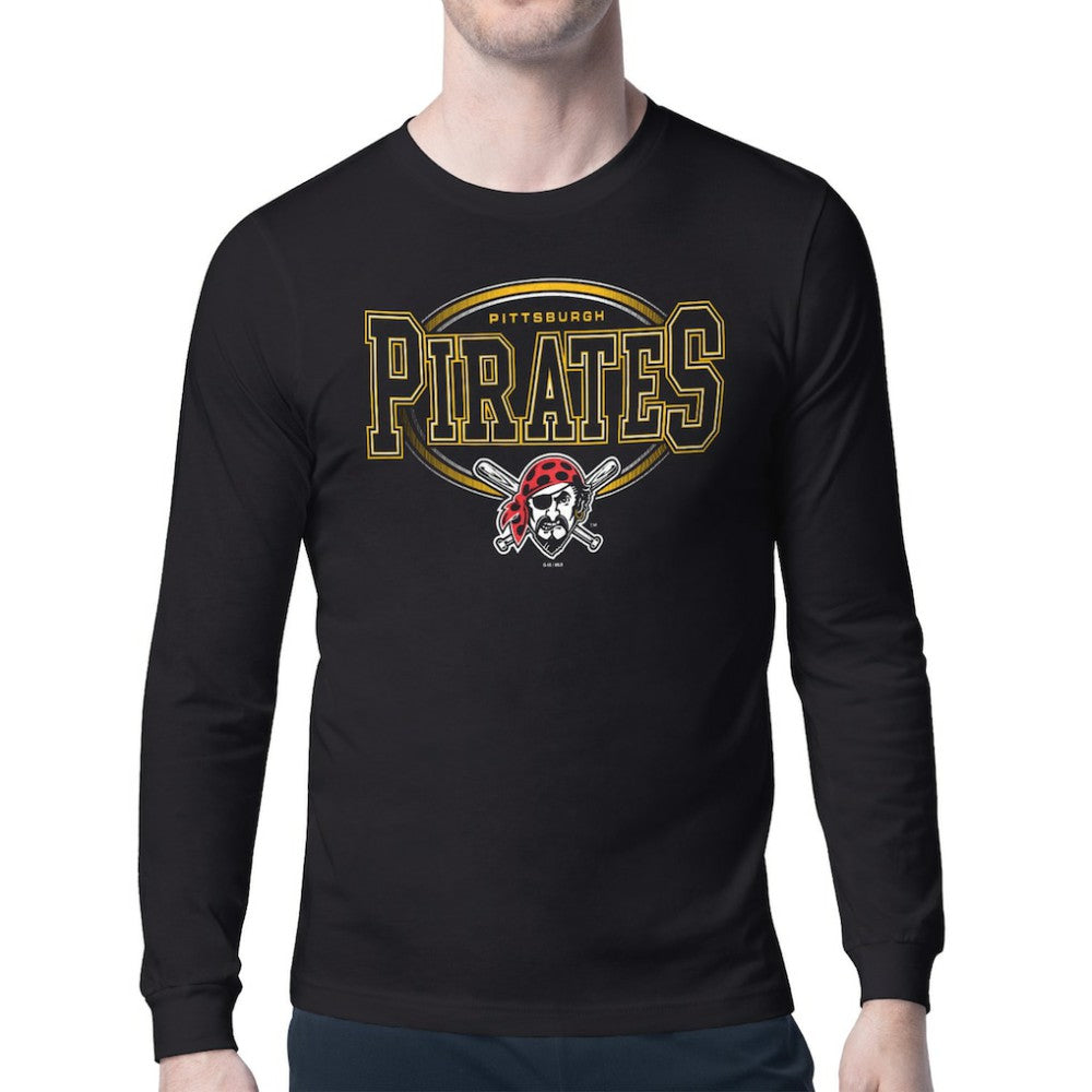 Pittsburgh Pirates Starter Team Track Graphic Long Sleeve T-Shirt Sale