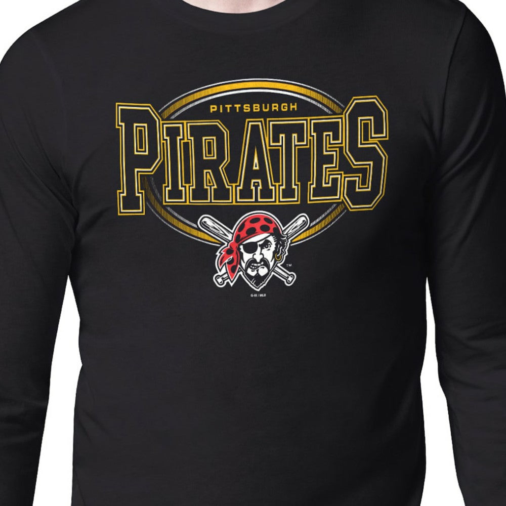 Pittsburgh Pirates Starter Team Track Graphic Long Sleeve T-Shirt Sale